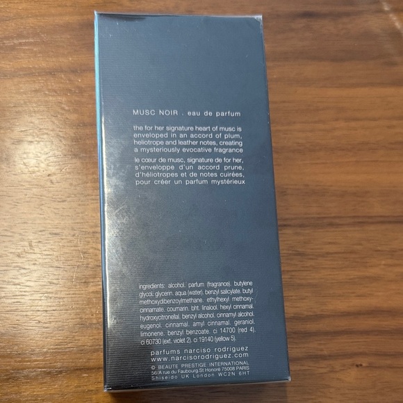 Narciso Rodriguez Musc Noir Eau de Parfum - 5 Oz Black and Pink - Picture 2 of 2
